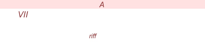 riff Stand by Me -   gitarr (läge VII)  